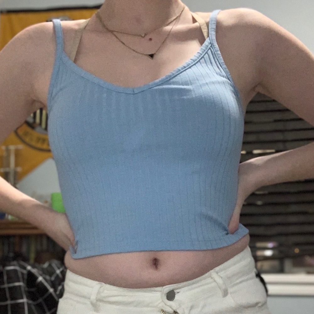 Ribbed crop top
